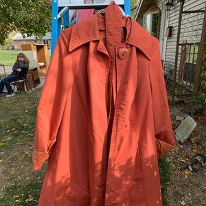 Dark Orange Trench Coat - OBO